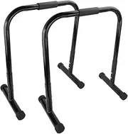 STARTIST 2 Pieces Dip Stand Push up Stand Sturdy Structure Heavy Duty Height Adjustable Dip Bar for Workout Exercise Fitness Equipment