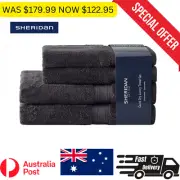 Sheridan Quick Dry Luxury Towel Bathroom 4 Piece Set Graphite | FREE SHIPPING