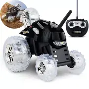 Sharper Image Thunder Tumbler Remote Control 360 Spinning Black Car NEW
