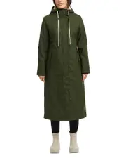 Hunter Sammy Rubberized Long Padded Raincoat