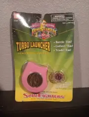 Mighty Morphin Power Rangers Turbo Launcher Pink Ranger 1995 Vintage Toys Spin