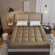 Japanese Floor Mattress Soft Portable Foldable Futon Thick Single Double Suitable for Hotel Dormitory Camping Family(D,180 * 200cm)