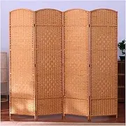 Hanging Room Divider, Hanging Room Divider Folding Room Screen Divider,Wood Standing Weaving Privacy Screen,Breathable Living Room Restaurant Study Balcony Divider,2 Styles
