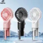 Portable Humidifier Fan Mini Handheld Mist Fan Portable USB Rechargeable Handhel