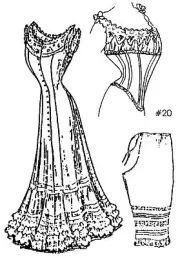 A Collection of Undergarments Sewing Pattern for a 36" Lady Doll Pattern 20-36