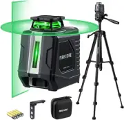 Firecore 360° Laser Level with Tripod, 100Ft Self Leveling Laser Level Green Cro