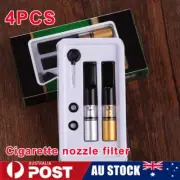 4pcsReusable Cigarette Smoking Holder Filter Tip Tobacco Pipe Cleaning Tar Block