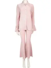 Pink Glitter Long Sleeve Matching Set