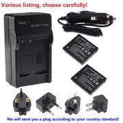 Battery or charger for Panasonic DMW-BCF10 DMW-BCF10E BCF10PP CGA-S/106B S009