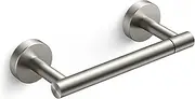 FORIOUS Toilet Roll Holder, Wall Mount Rustproof Stainless Steel Double Post Pivoting Design, Silver Tissue Holder for Bathroom