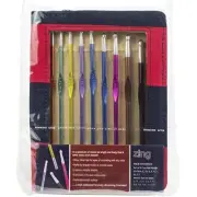 Zing Single Ended Crochet Hook Set - Size 2.75mm to J/6mm