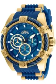 Men's 25527 Bolt Analog Display Quartz Blue Watch