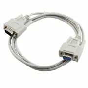 Gray 1.5 Meters DB9 9 Pin F to M Converter Extension Cable for Computer PC