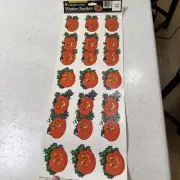 Vintage Halloween Static Window Clings 1990's Jack-o-lanterns Pumpkins