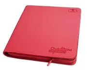 Ultimate Guard 12-Pocket Quadrow Zipfolio Xenoskin Red