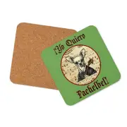 "¡Yo Quiero Pachelbel!" Cork-back coaster Chihuahua Baroque Classical Composer