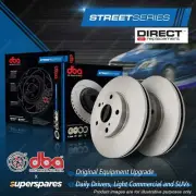 DBA Rear Disc Brake Rotors for Peugeot 307 3C 3E 3B 2.0L Hat Type 01-09 Solid (for: Peugeot)