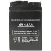 6V 4.5Ah Spring Terminal Sealed Lead Acid Battery to Suit Rechargeable Fans