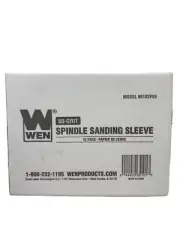 WEN 6510SP80 80-Grit Oscillating Spindle Sanding Sleeves Combo (12 Pack)