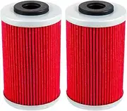 Motorcycle Oil Filter for B/et/a RR Enduro 250 400 450 525 for FS450E FS550 FS650E FS650C FE450E FE550E FE650E FC 450 550(2pcs-red)