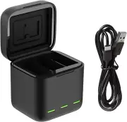 3-Channel Battery Charger Box for GoPro Hero 9, 10, 11, and 12