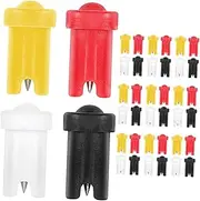 SHERCHPRY 40Pcs Eyelash Bottle Blocking Needles Nozzle Needle Pins for Bottles Essential Tools for Eyelash Extension Colors Included