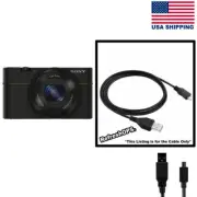 Sony Cyber-shot DSC-RX100 V Digital Camera USB Cable Transfer Cord Replacement