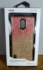 Nokia 3.1 C Case, Zizo Wanderlust with Dual Layer Protection Pink Glitter