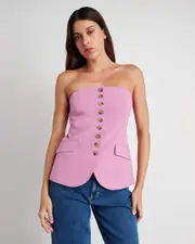 [Jag] Jag Women's Gia Bustier In Terrarose Pink Size 12 12 Pink