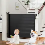 Retractable Baby Gates for Stairs, Retractable Dog Gate Indoor Extends to 54" W