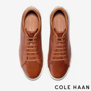 【Cole Haan】GP TENNIS SNEAKER 極簡真皮休閒網球男鞋(棕色-C22585)