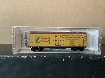 M.A.C.X. N Scale 40' Double-sheathed Woof Reefer Micro-Trains #49480-MINT