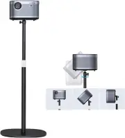POLESTO Projector Stand Floor Projector Mount with Adjustable Height 20''-50'...