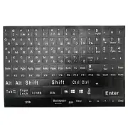 1Pc Full Size Russian Keyboard Stickers Letter Alphabet Layout Sticker Key5755