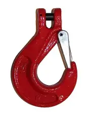 1/2" Alloy Chain Hook with Safety Latch Clevis Style Pin Included Grade 80