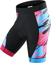 [Oshhni] Yoga Cycling Workout Shorts, Padded Bike Shorts Activewear with Side Pockets, Outdoor Women Bike Shorts Biker Shorts for Women for Gym Hiking