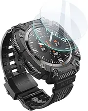 i-Blason for Samsung Galaxy Watch Ultra Band 47mm with 2 Pack Tempered Glass Screen Protector, [Military Protection] [Magnetic Charging], Durable Watch Band for Galaxy Watch 7 Ultra [47mm],