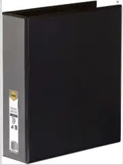1x Marbig 4 D-Ring Insert Binder A4 File 50mm Folder (BLACK, WHITE, ORANGE)