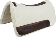 BLACK HOOF Steam Pressed Merino Wool Felt Contoured Pad with Heavy Saddle Grade 100% Woollen Fleece Bottom 1 Inch Thick
