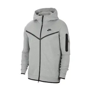 Nike 外套 NSW Tech Hoodie 男款 灰 連帽 基本款 雙拉鍊 拉鍊口袋【ACS】 CU4490-063