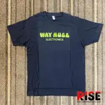 搖滾精品特區 WAY HUGE 黑/咖啡色 LOGO 短踢 M號【又昇樂器.音響】