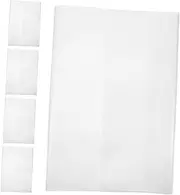 HOUDERCO 5Pcs Clear Plastic Book Covers for School Books and Easy to Use Transparent Design for Easy Book Identification