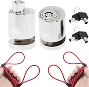 Windance Pack of 2, Disc Brake Lock with Reminder Cable, Bicycle Safety Anti-Theft Locks,Electromobile Wheel Disk Lock,for Motorcycle, Road Cycle, Mountain Bike