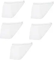 BRIGHTFUFU 5pcs Disposable Underwear Women's Polyester Fabric Briefs for Travel Beauty Salon