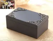Classic Black Rectangle Music Box : Pandora Heart Lacie