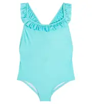 Suncracy Ruffle-trimmed swimsuit