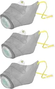 Dog Dust Mask, Dog Filter Mask, 3 x Air Filter Puppy Respirator Masque, Reusable, Outdoor Dust Protection, Face Cover, Small, Medium, Large Dogs for Camping, Running