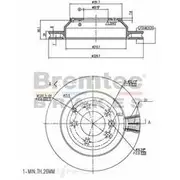 Bremtec Euro-Line GeoZinc Coated Brake Rotor - BDR16120EL