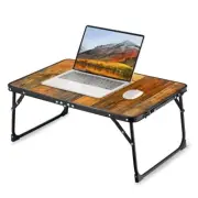 Foldable Laptop Table for Bed Lap Desk Bed Desk Breakfast Serving Bed Tray Po...