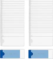 100 Pack Index Card Pockets Label Holders Self Adhesive Index Label Pockets Shelf Tag Plastic Drawers File Cabinet Storage Bins Clear Business Holder for Christmas Supermarket Bookshelf Mailbox